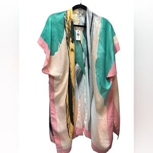 NWT JC Sunny Cover Up Colorful Kimono Resortwear